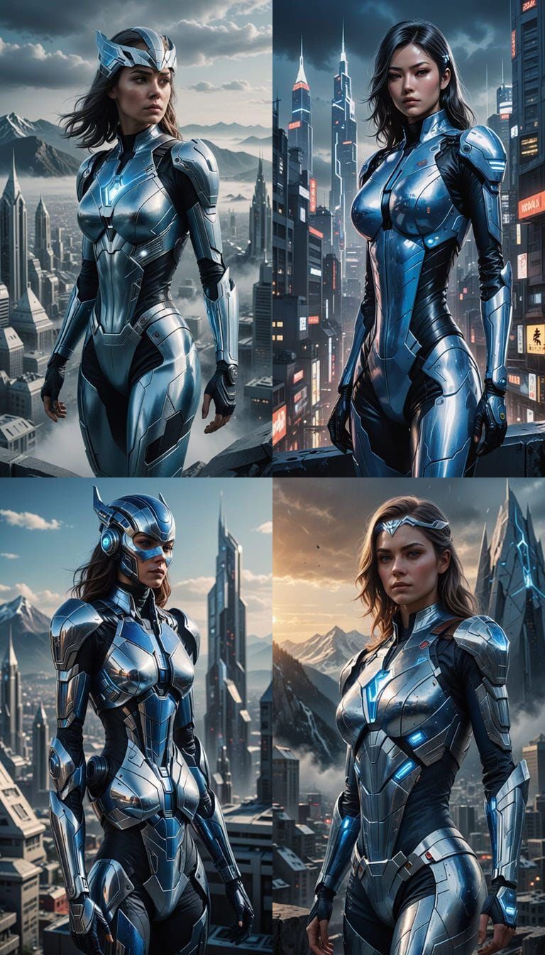 Futuristic Superheroine Embodies Slovakia's Spirit in Stunni...