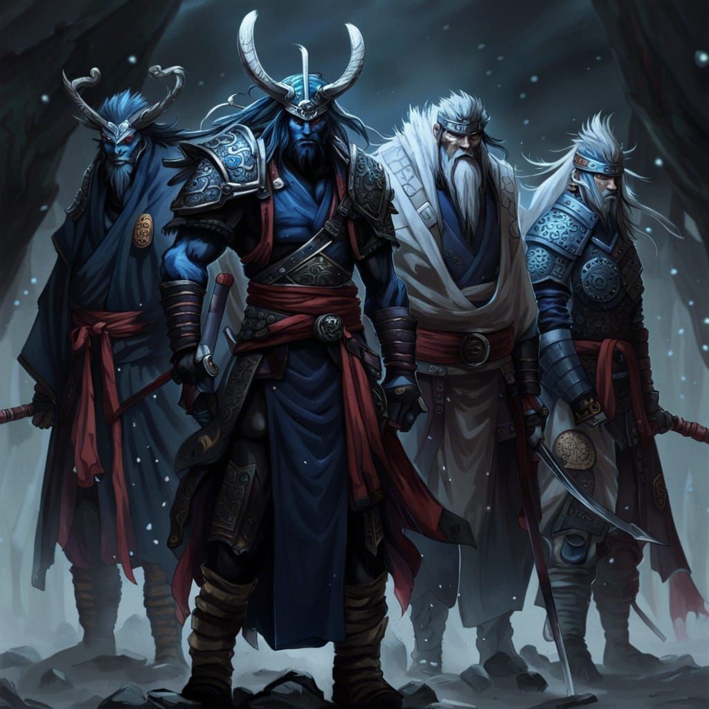 Frost Giant Samurai from Dungeons and Dragons