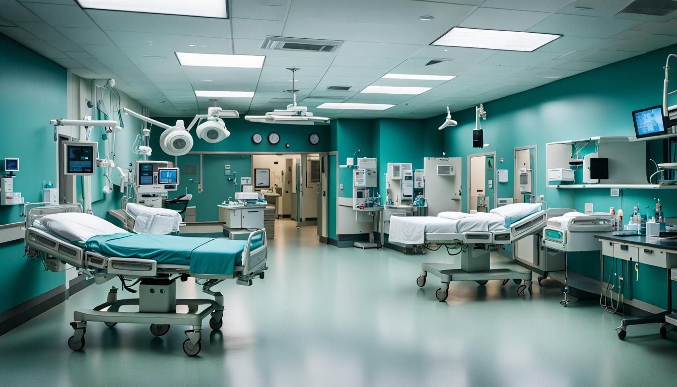 Hospital Emergency Department: Cinematic Still