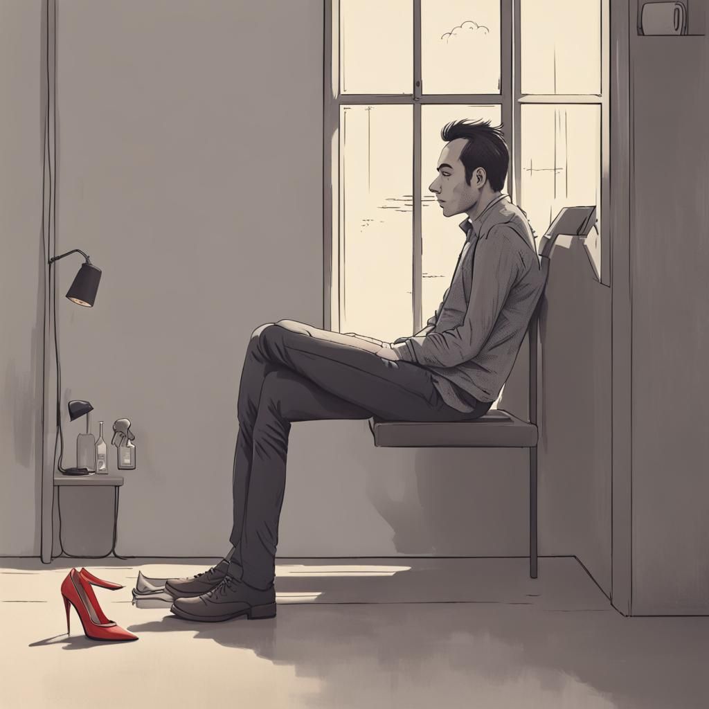 Waiting for the Perfect Woman: AI Generated Concept