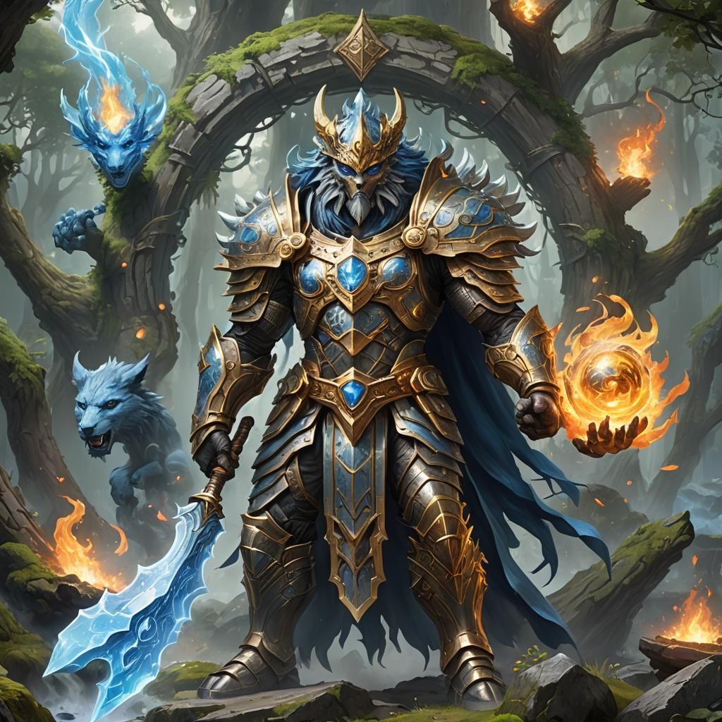 Elemental Guardian: Digital Art