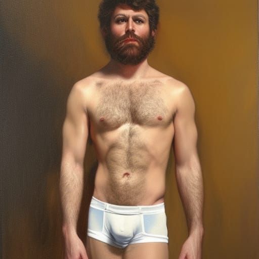 Gay Man Portrait in Oil Painting Style