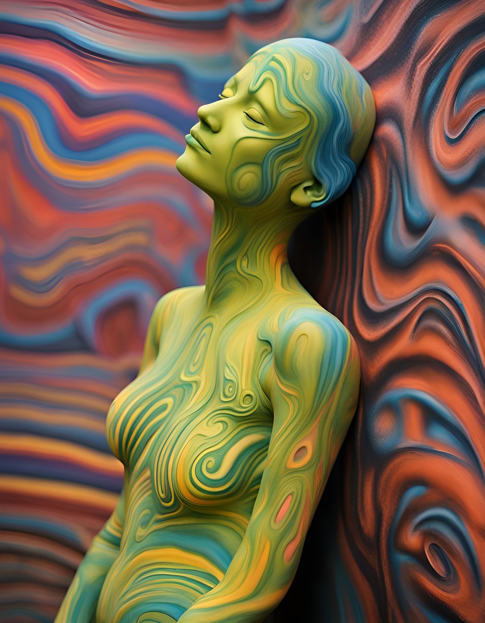 Living Plush Park Sculpture in Biowave Style