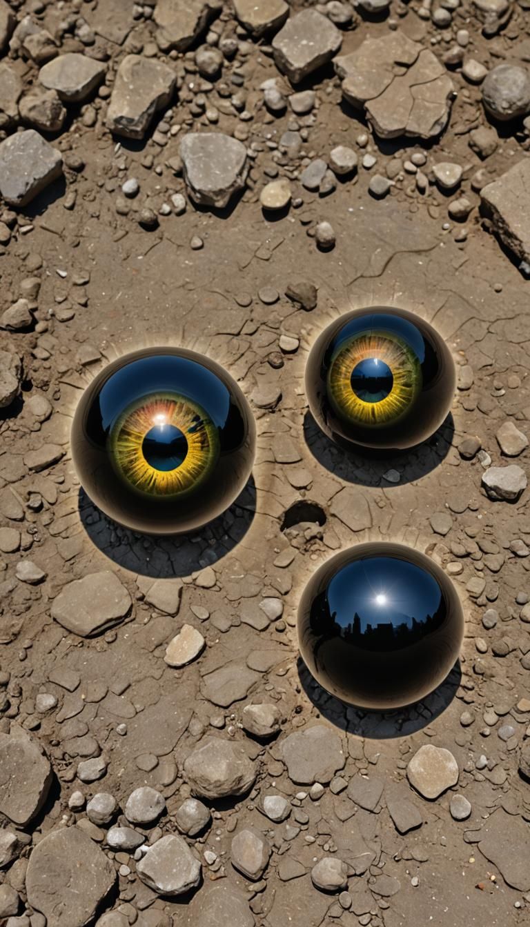 Hyperrealistic Goblin Portrait with Glass Eyes