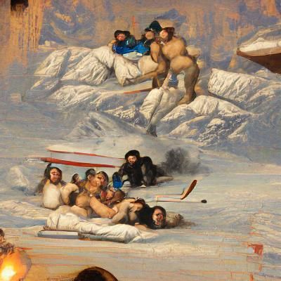 Booking Ski Vacation: A Renaissance Painting