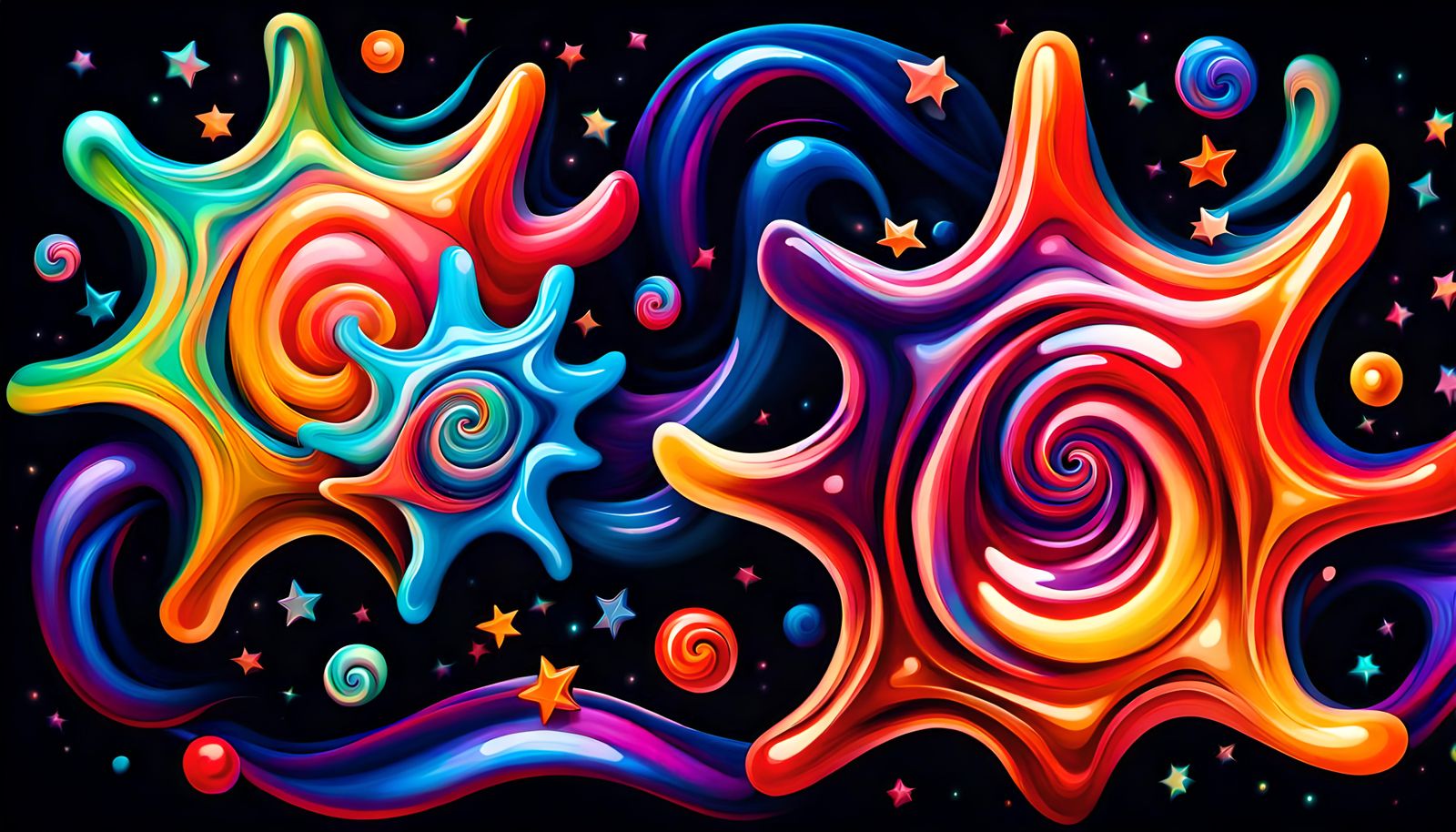 ElectroMagnetic Star-Cluster Formations in Iridescent Plasma...