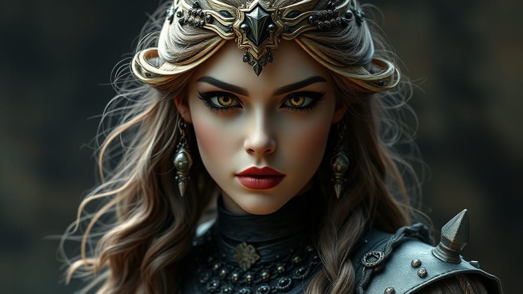 Ultra Detailed Gothic Victorian BJD Doll Portrait