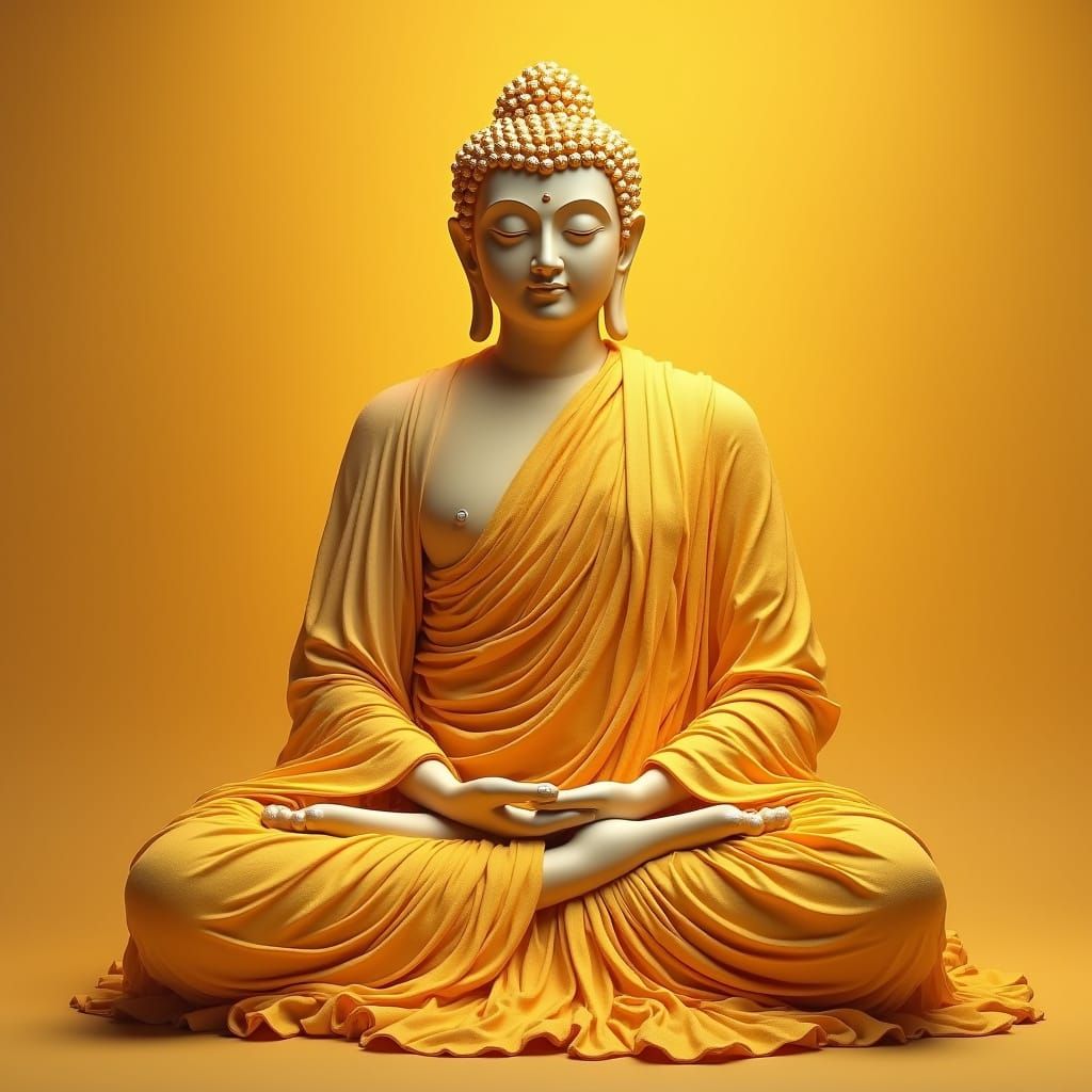 Buddha in Golden Serenity
