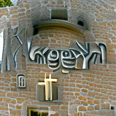Neon Lit Church of the Future