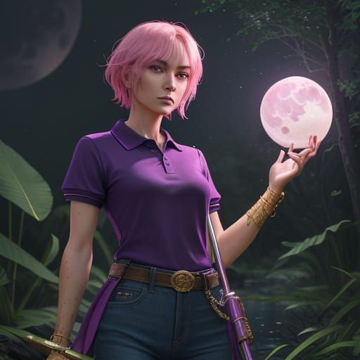 Luxurious Druidess Embarks on Swampy Quest