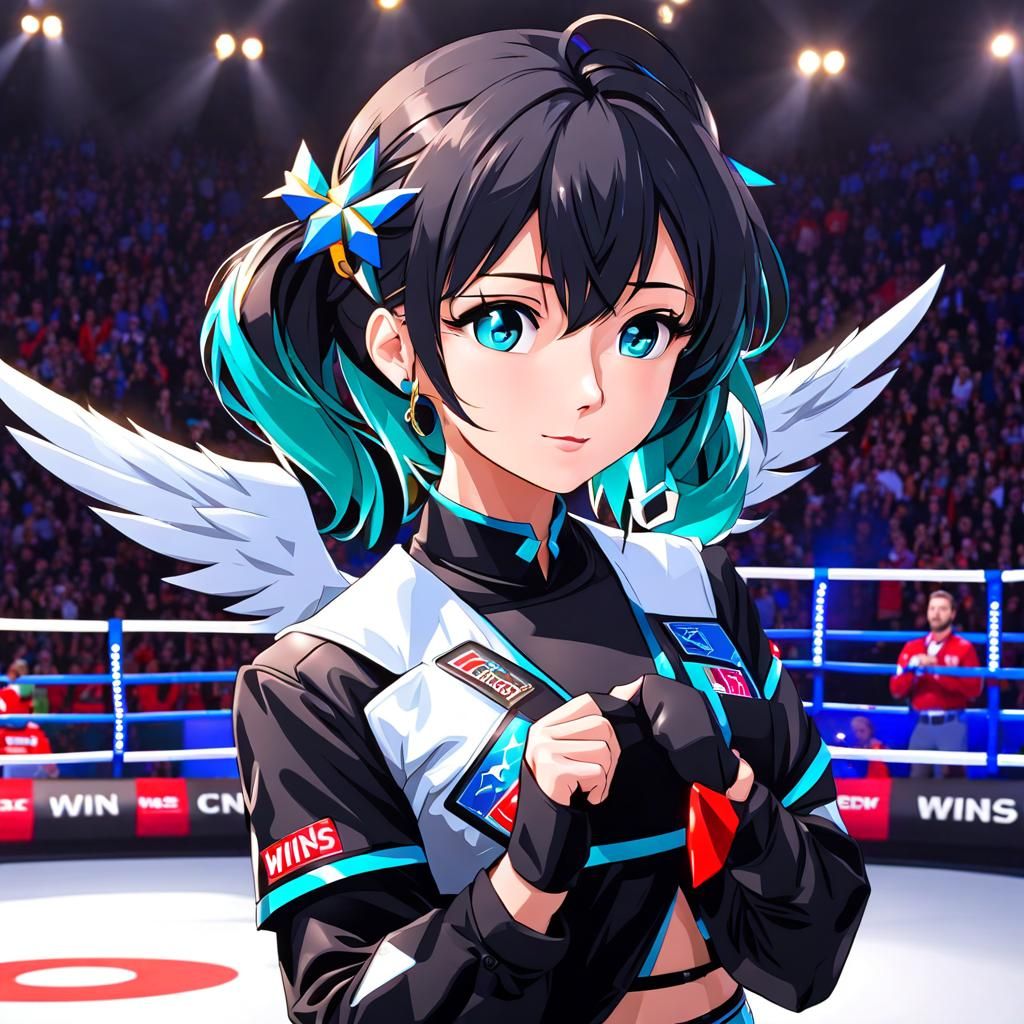 Whimsical Winged Girl Illustration