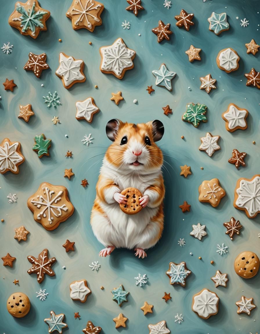 Hamster and Cookie: A Surrealist Christmas Treat