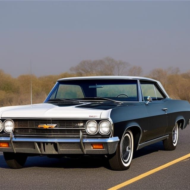 1967 Chevrolet Impala Under the Moon