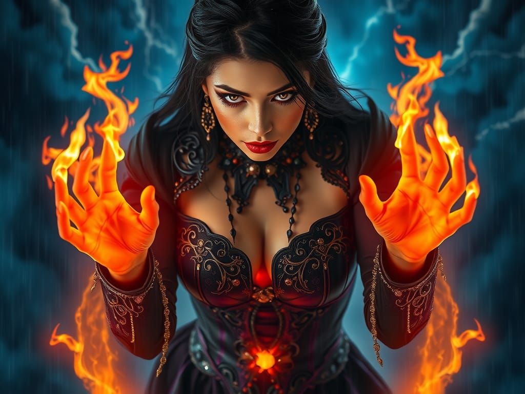 Ethereal Dark Siren Ignites Inferno