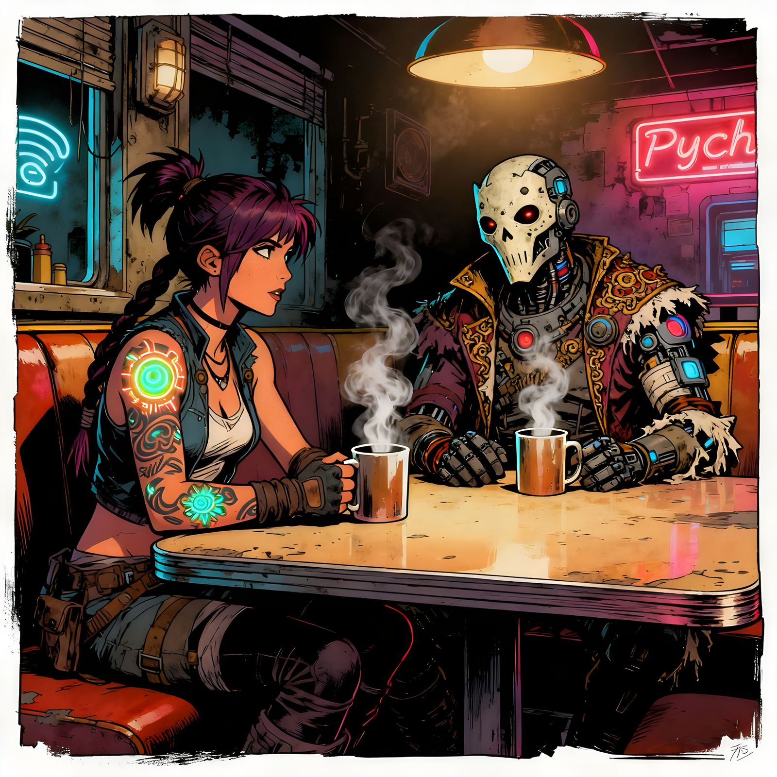 Borderlands Siren and Raider on a Date