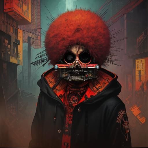 Demonic Close-Up in Glitching Analog Horror Style