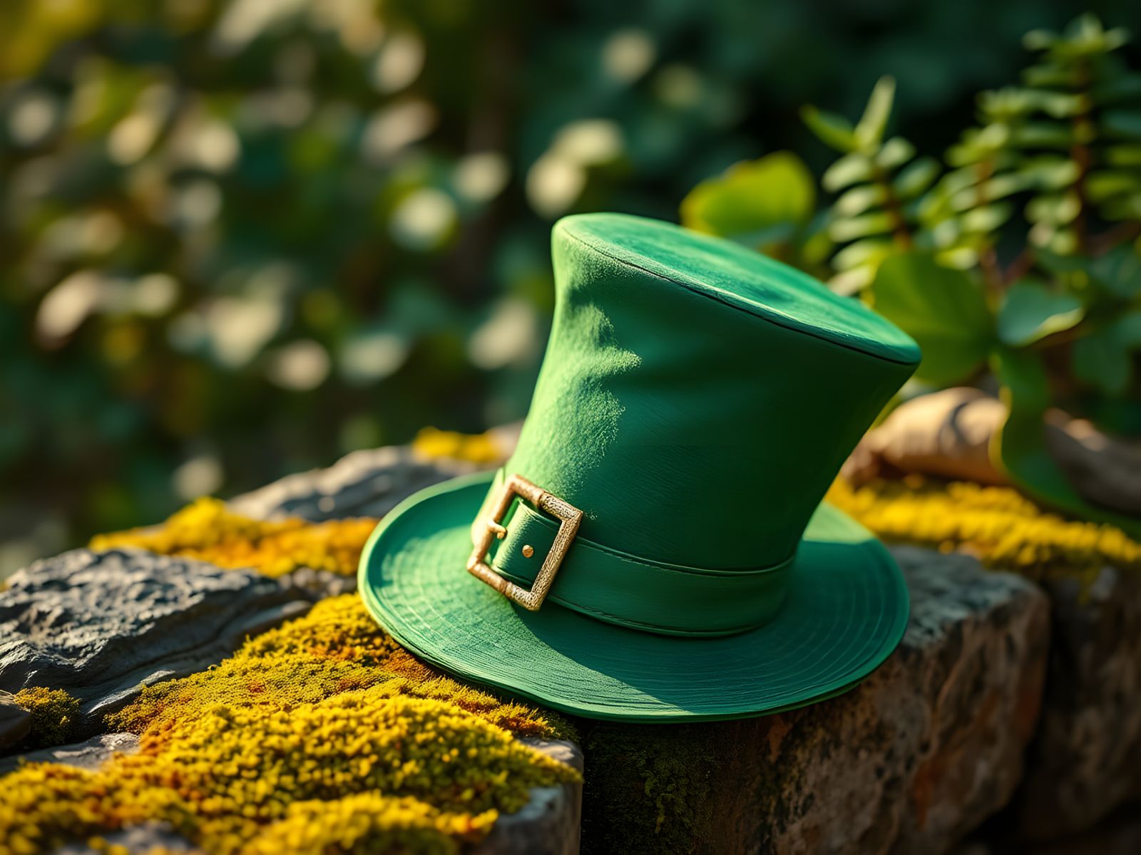Leprechaun Hat on Emerald Green Grass