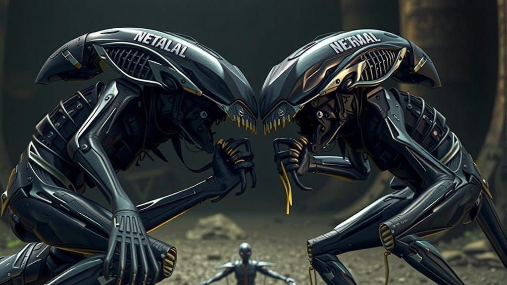 Epic Sci-Fi Mech in Polished Metal, Rendered in Unreal Engin...