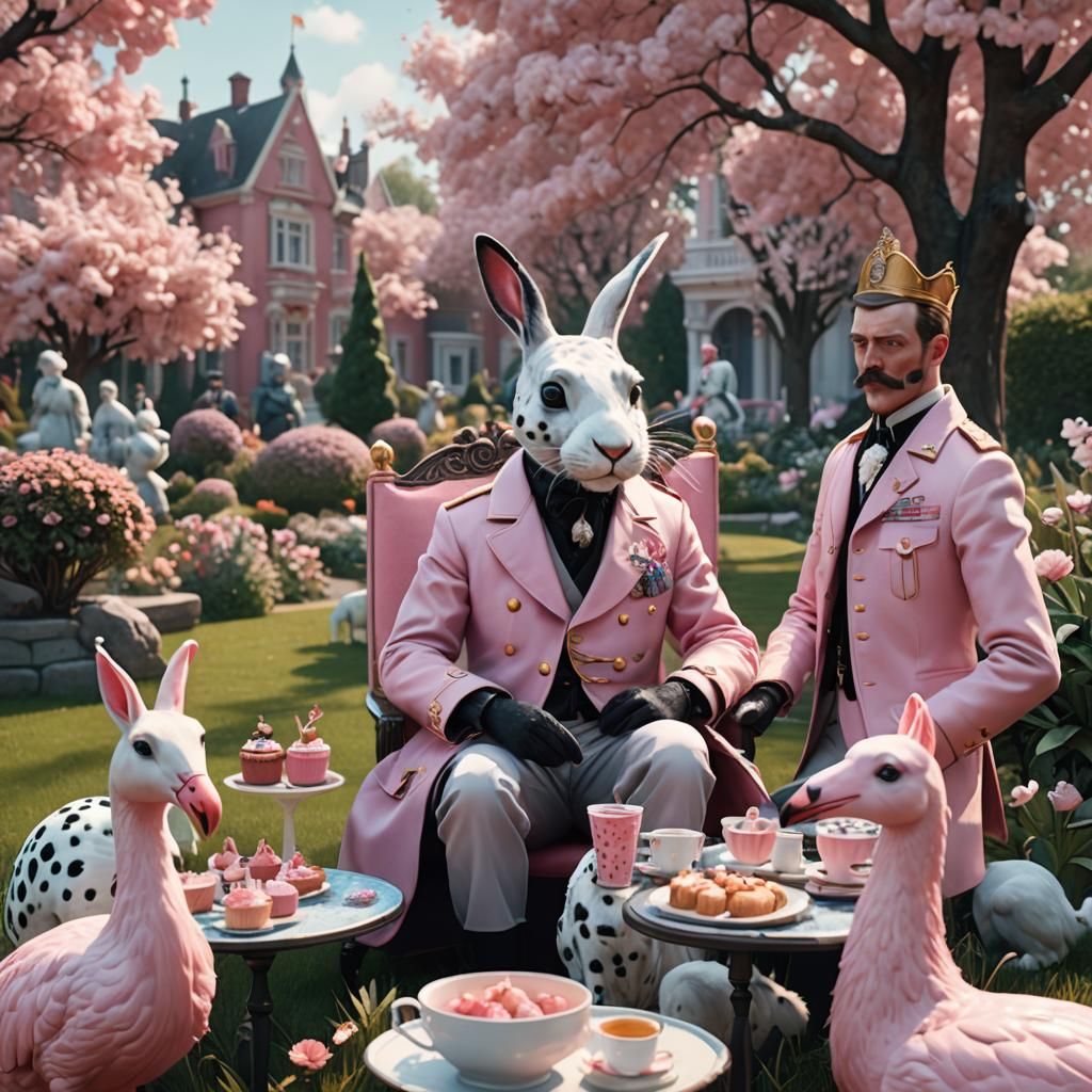 Tea Party in Dystopia: 3D Rendered Videogame Art