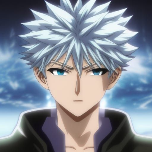 Anime Style Electric Male Portrait in 8K