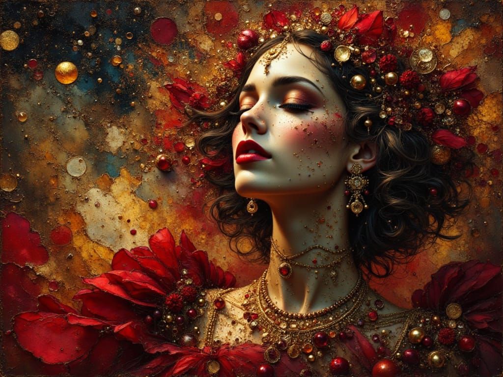 Spanish Woman Gazing at Night Sky