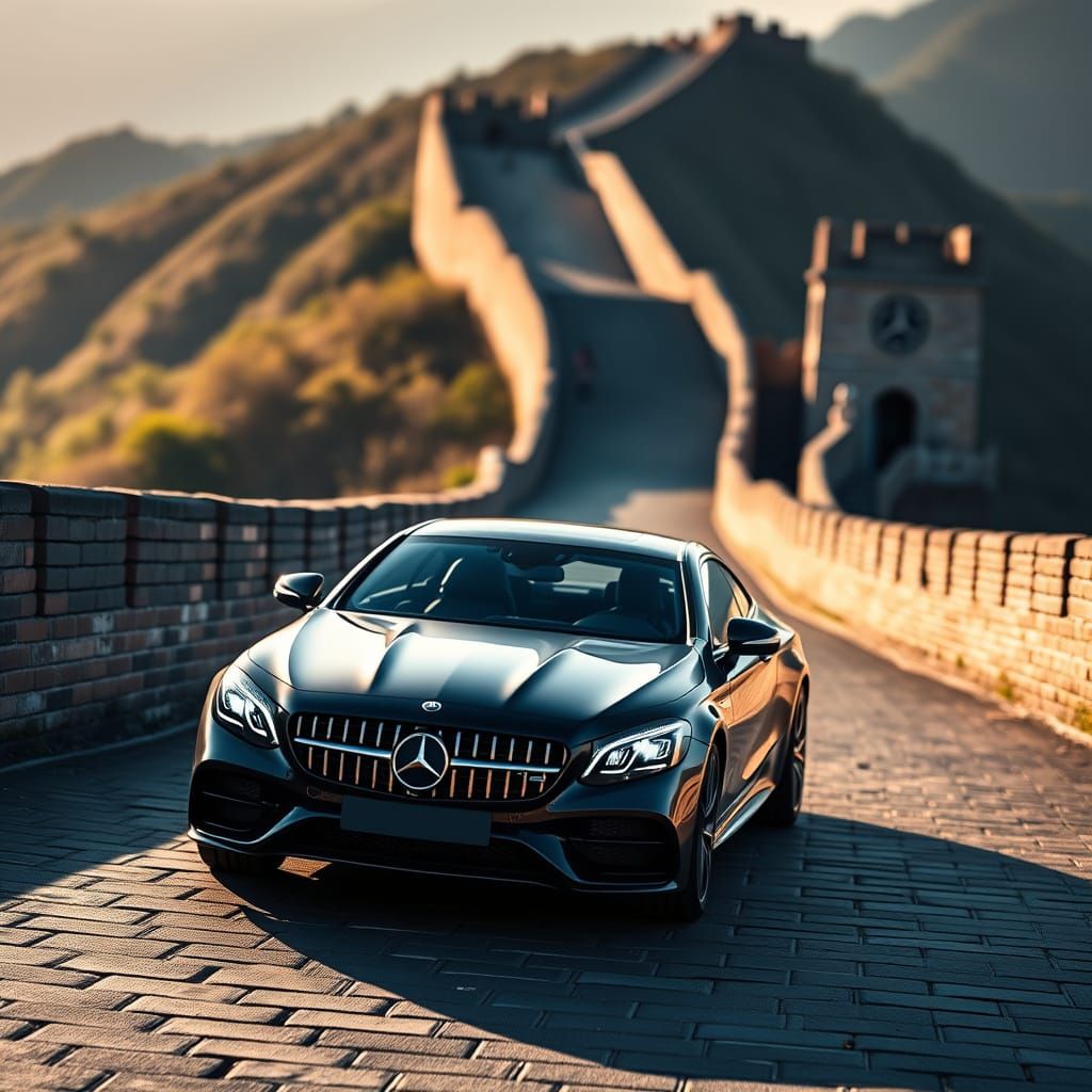 Mercedes AMG Drives Great Wall of China In Professional Phot...