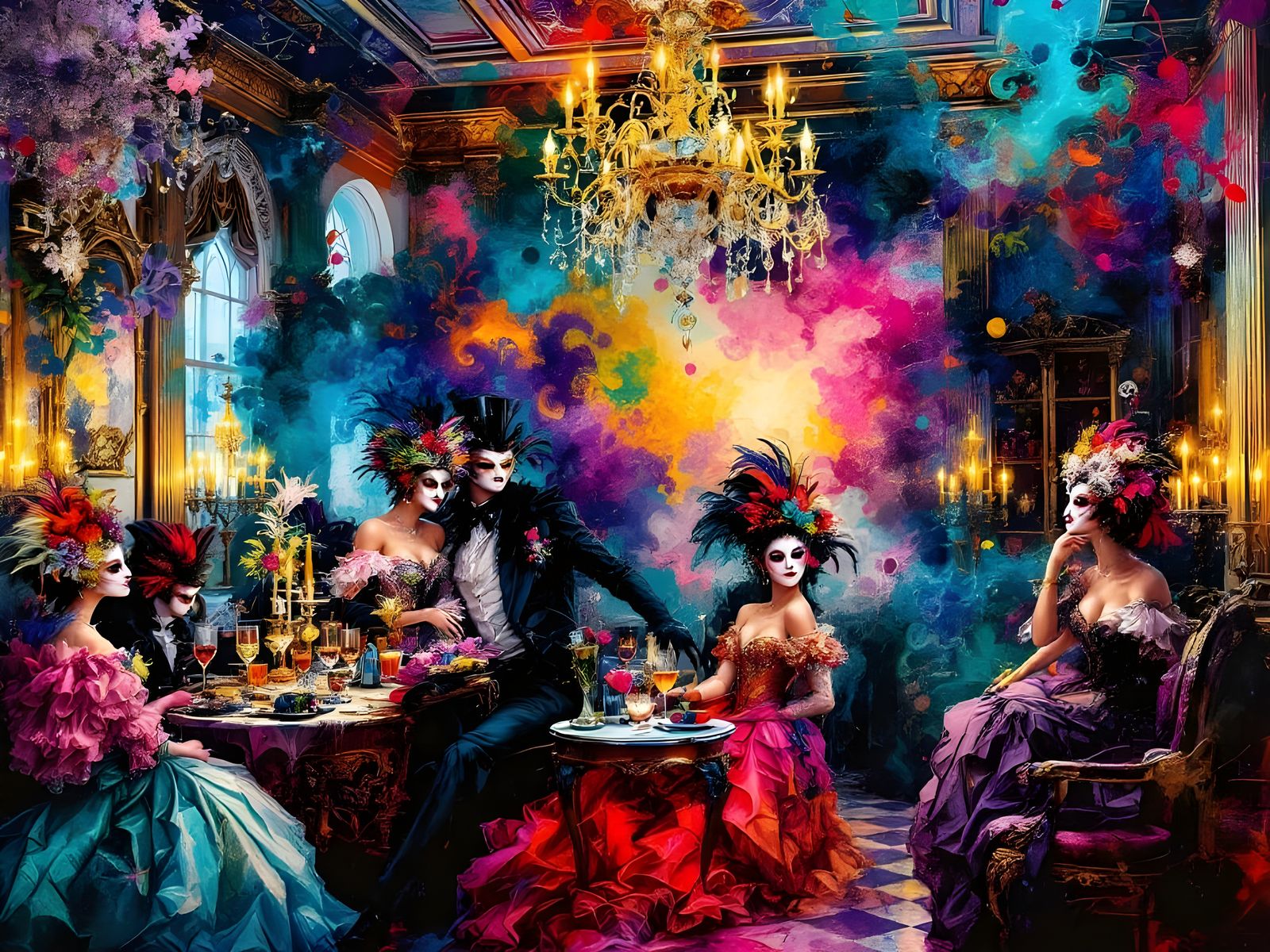Colorful gathering 💖💖💖