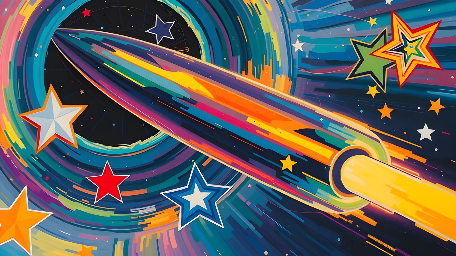 Surreal Iridescent Odyssey in Miraculous Colors