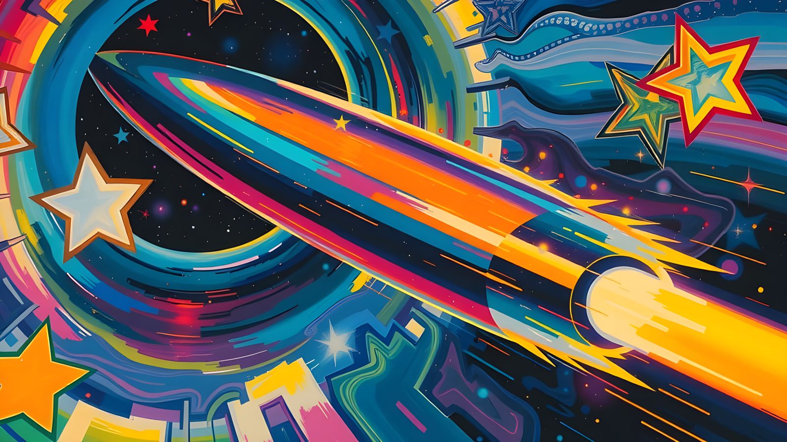 Surreal Iridescent Odyssey