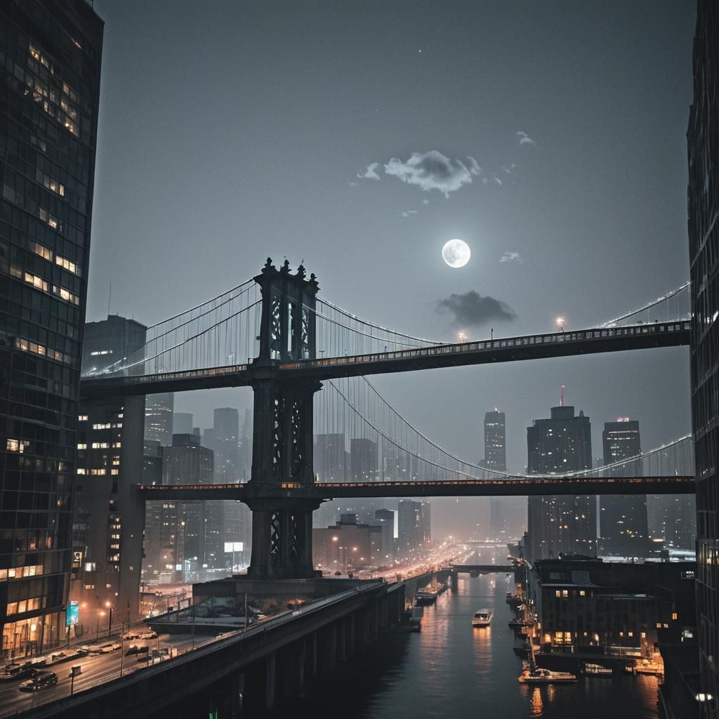 Night Cityscape: A Matte Painting of Urban Loneliness