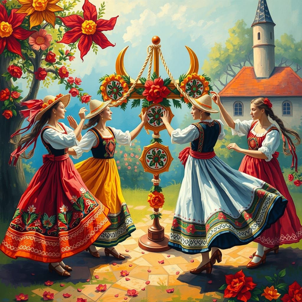 Maypole dance