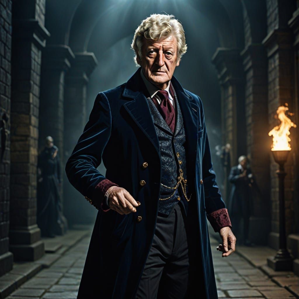 The Third Doctor as Epic Fantasy Concept Art
