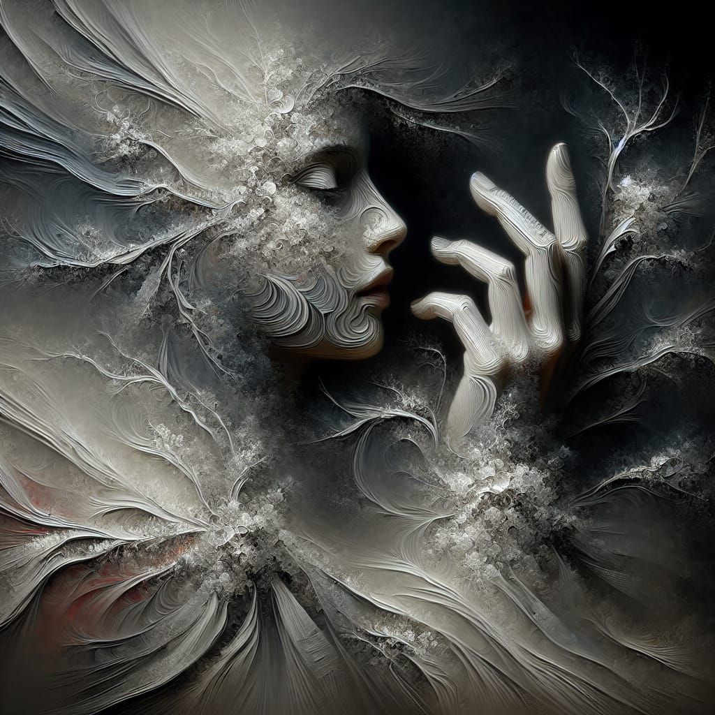 Abstract Earth Element in Impressionistic Digital Art