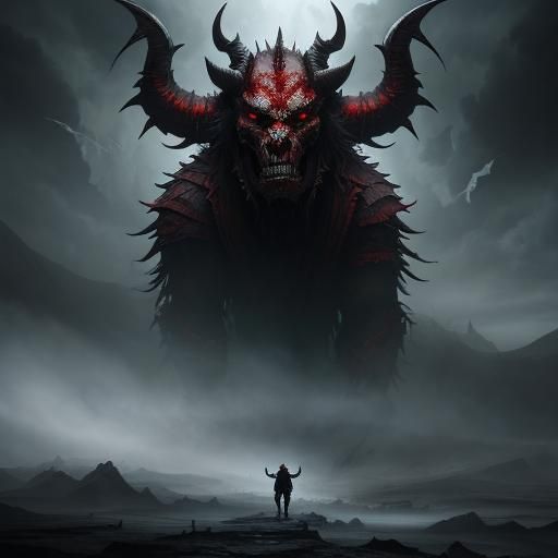 Epic Devil Digital Matte Painting