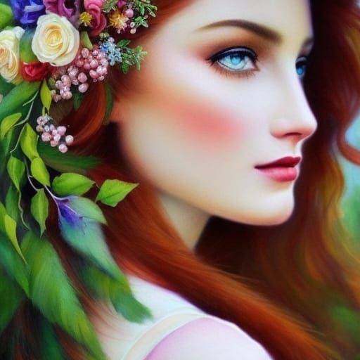 Rose Fairy Dancing in Dawn Garden