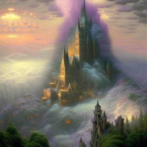 Epic Behemoth Emerges from Ethereal Mist