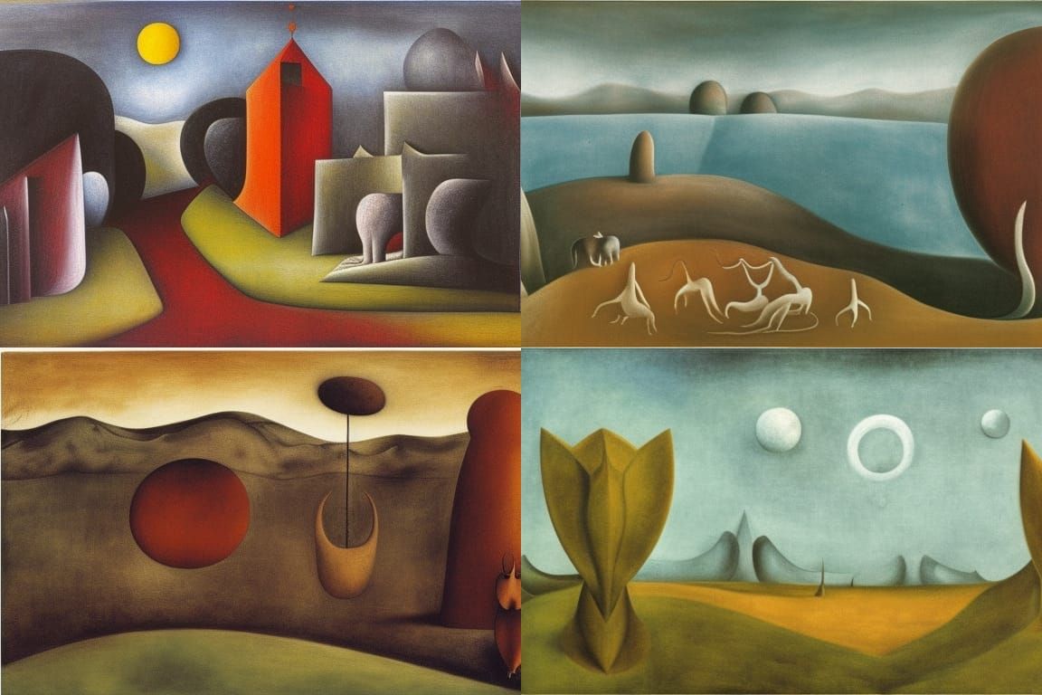 Ethereal Landscape in Surrealist Style