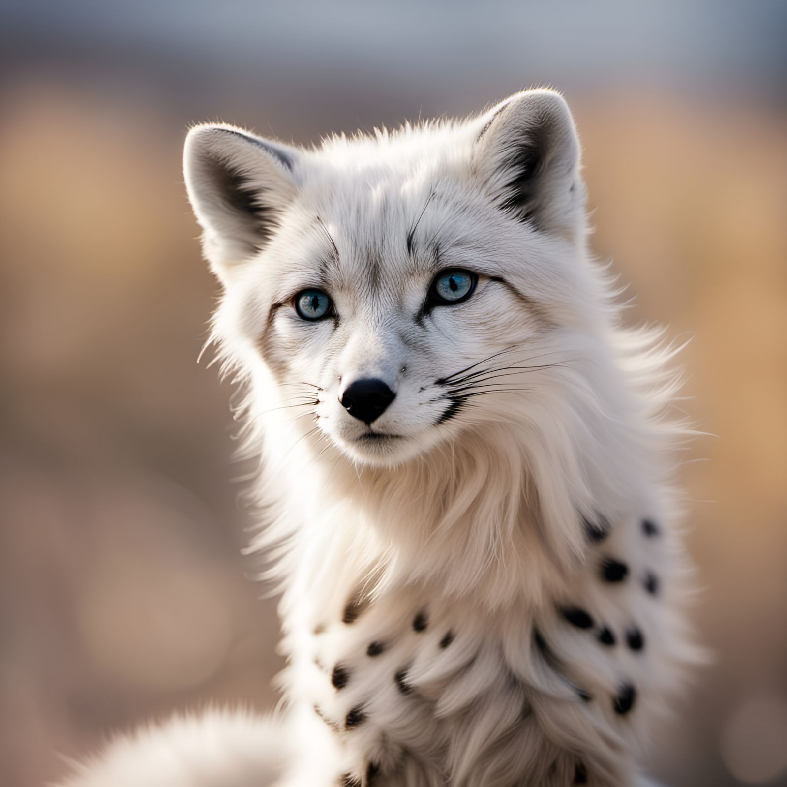 Arctic Fox and Cheetah Hybrid: Professional Photography