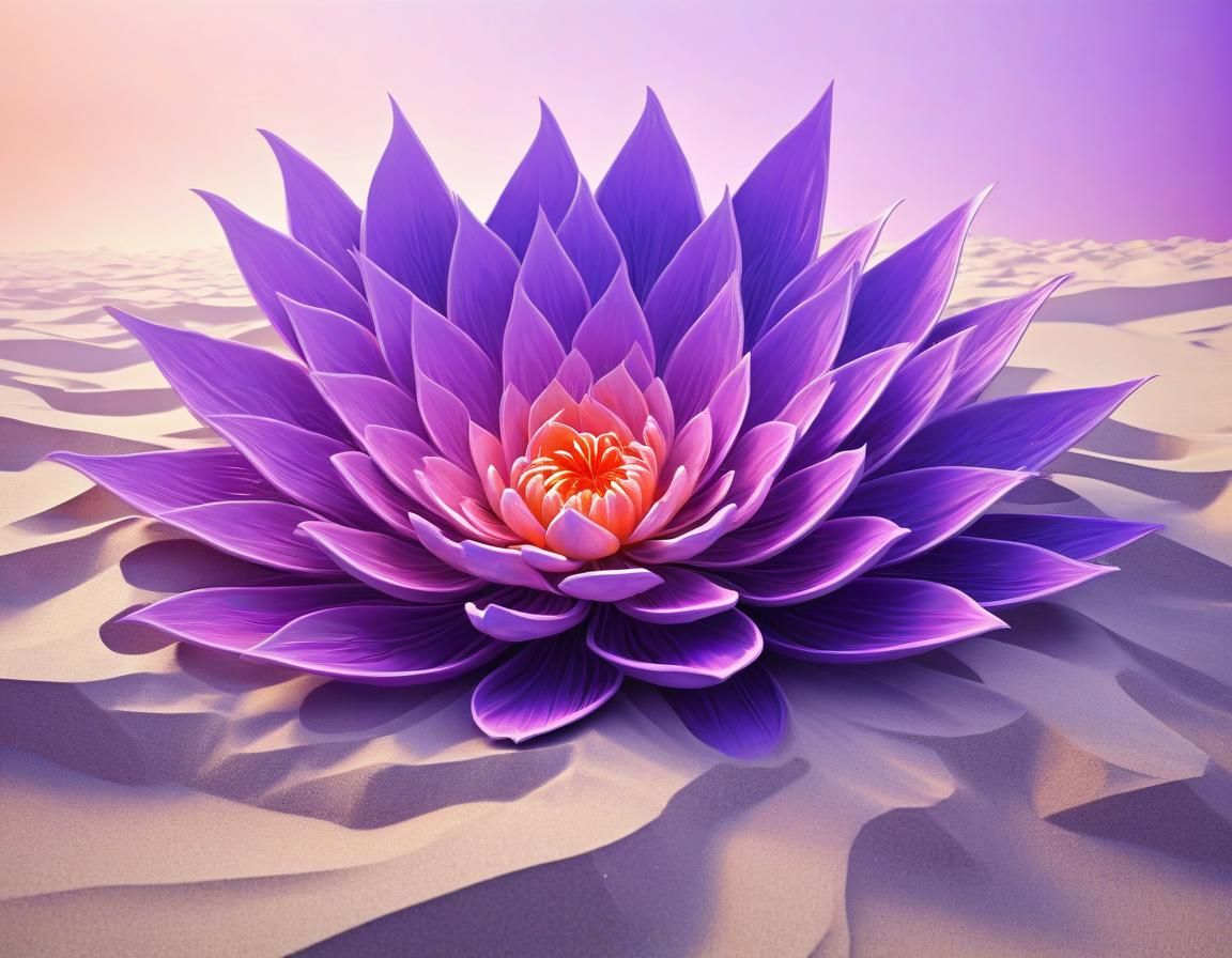 Ethereal Floral Art in Minimal Surreal Style