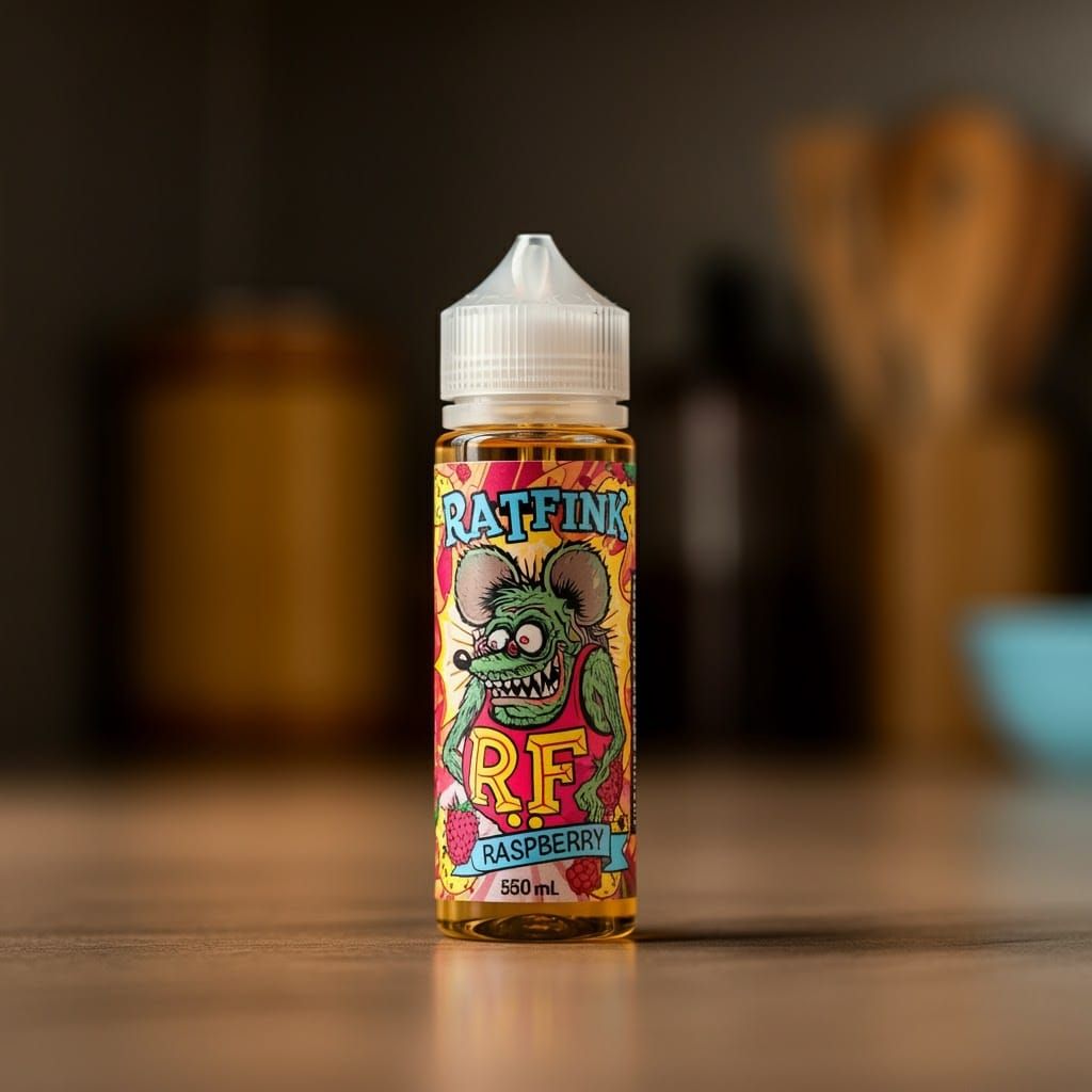 Rat Fink Vape Juice in Retro Kitchen Scene