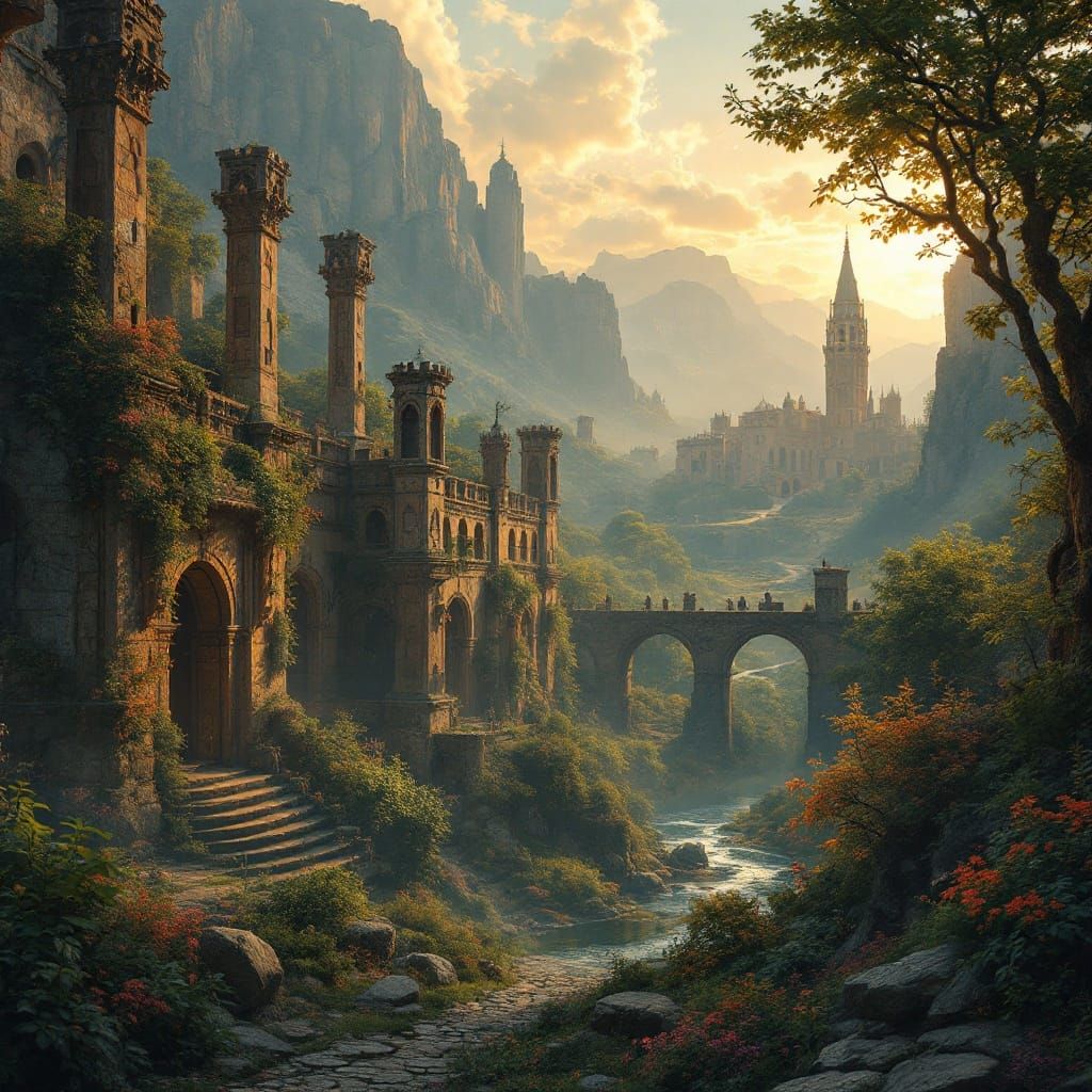 Alternate Reality Landscapes in Photorealistic Detail