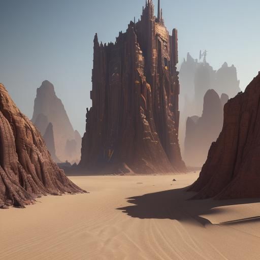 Epic Dakar Landscape in Detailed Matte Painting