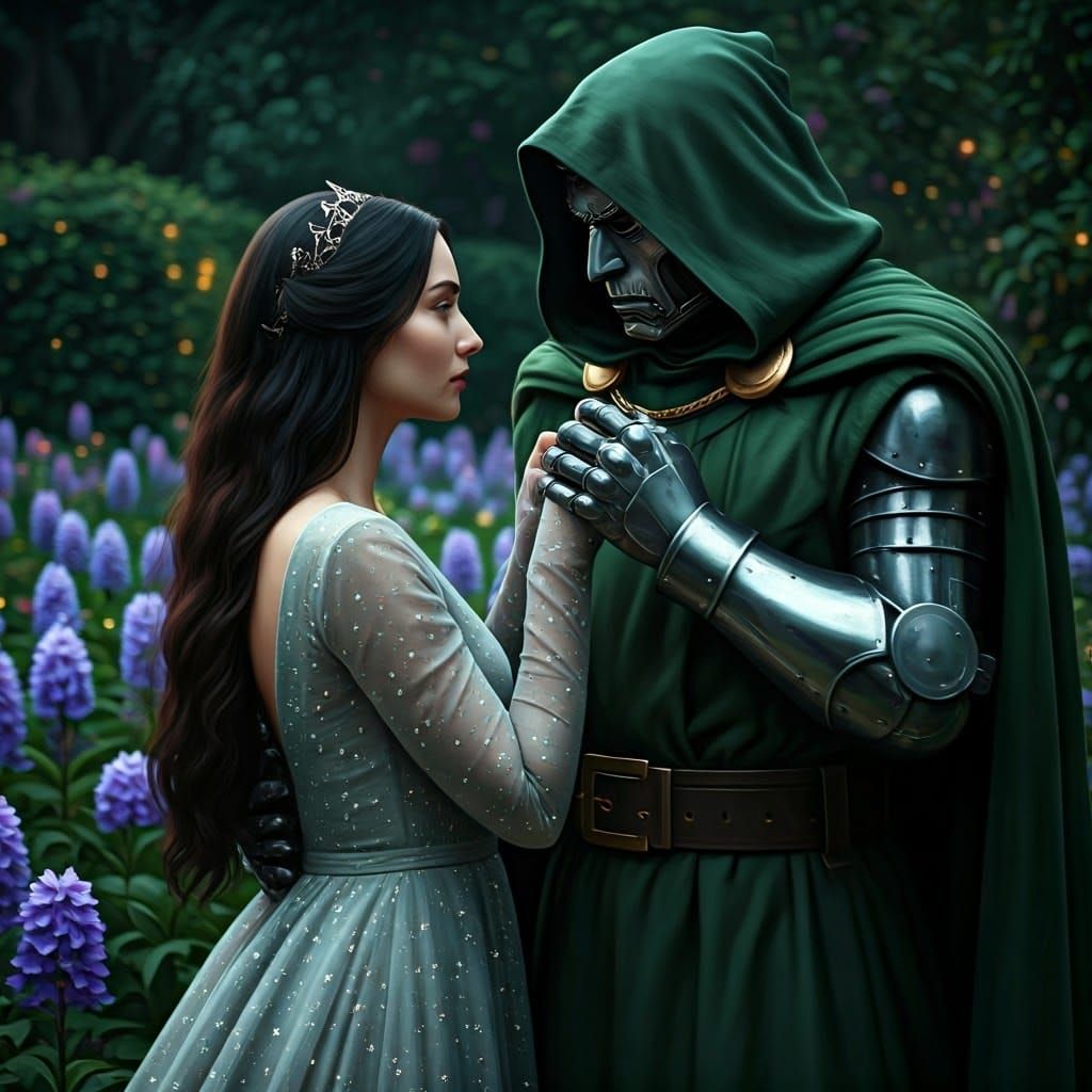 Doctor Doom and His Enchanting Queen in Moonlit Regency
