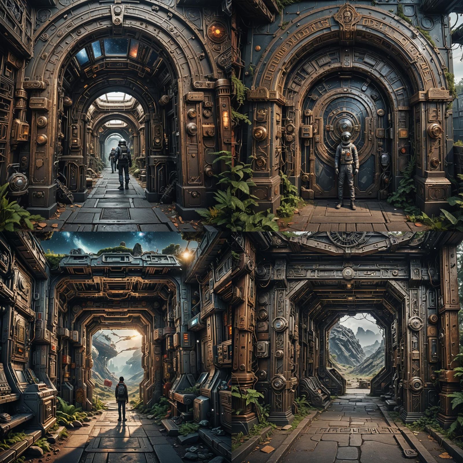 Galactic Scene with Intricate Details in HDR