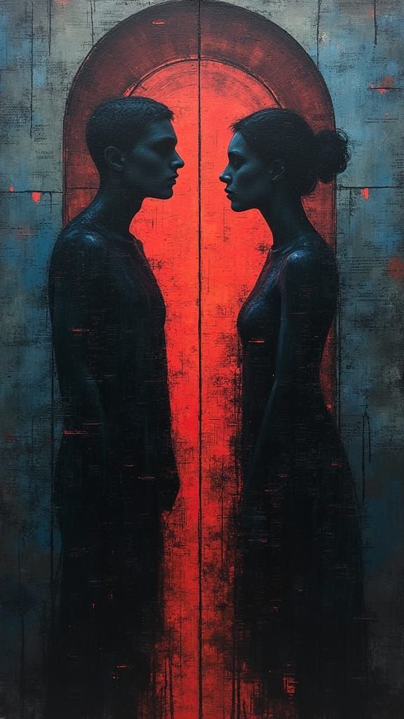 Glitch art. Surreal.