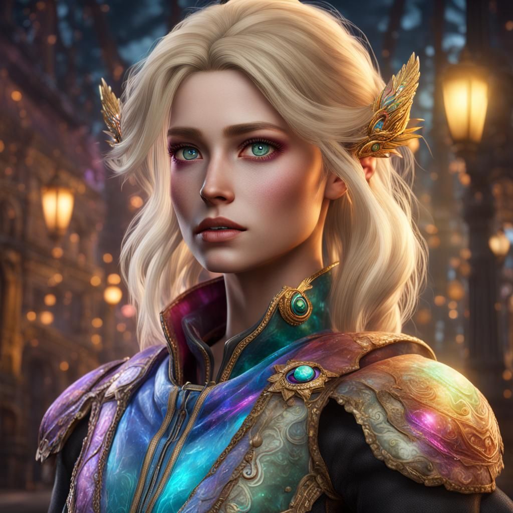 Hyperrealistic Woman with Reactive Adaptation and Magical Cl...