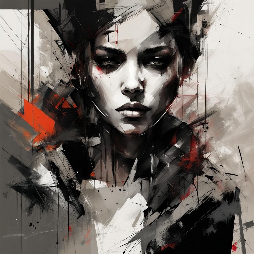 Abstract Digital Art in Russ Mills Style