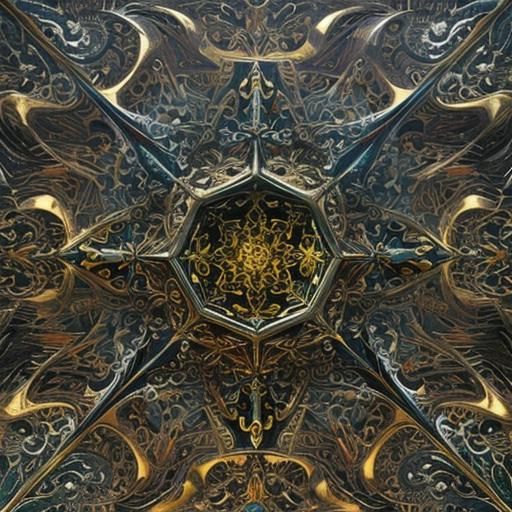 Dramatic Maximalist Image Inspired by William Blake