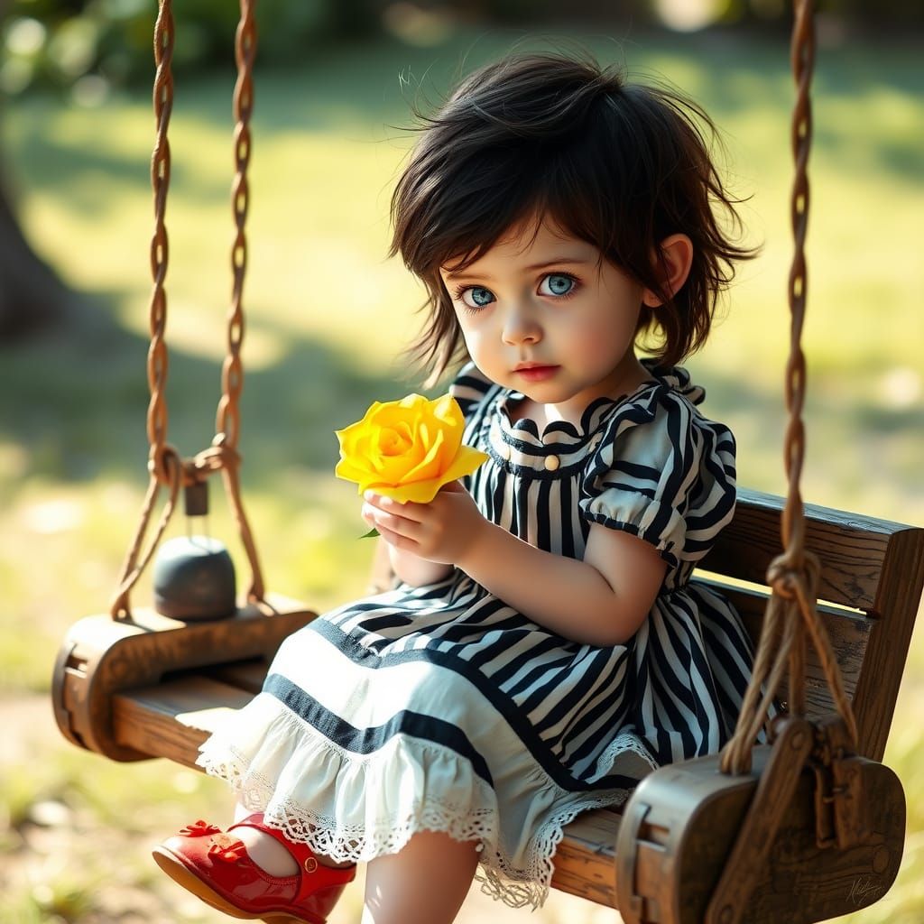 Enchanted Girl in Dreamy Landscape