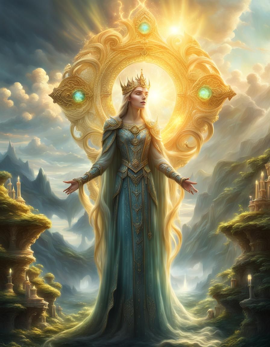Elf Queen Coronation in Divine Light